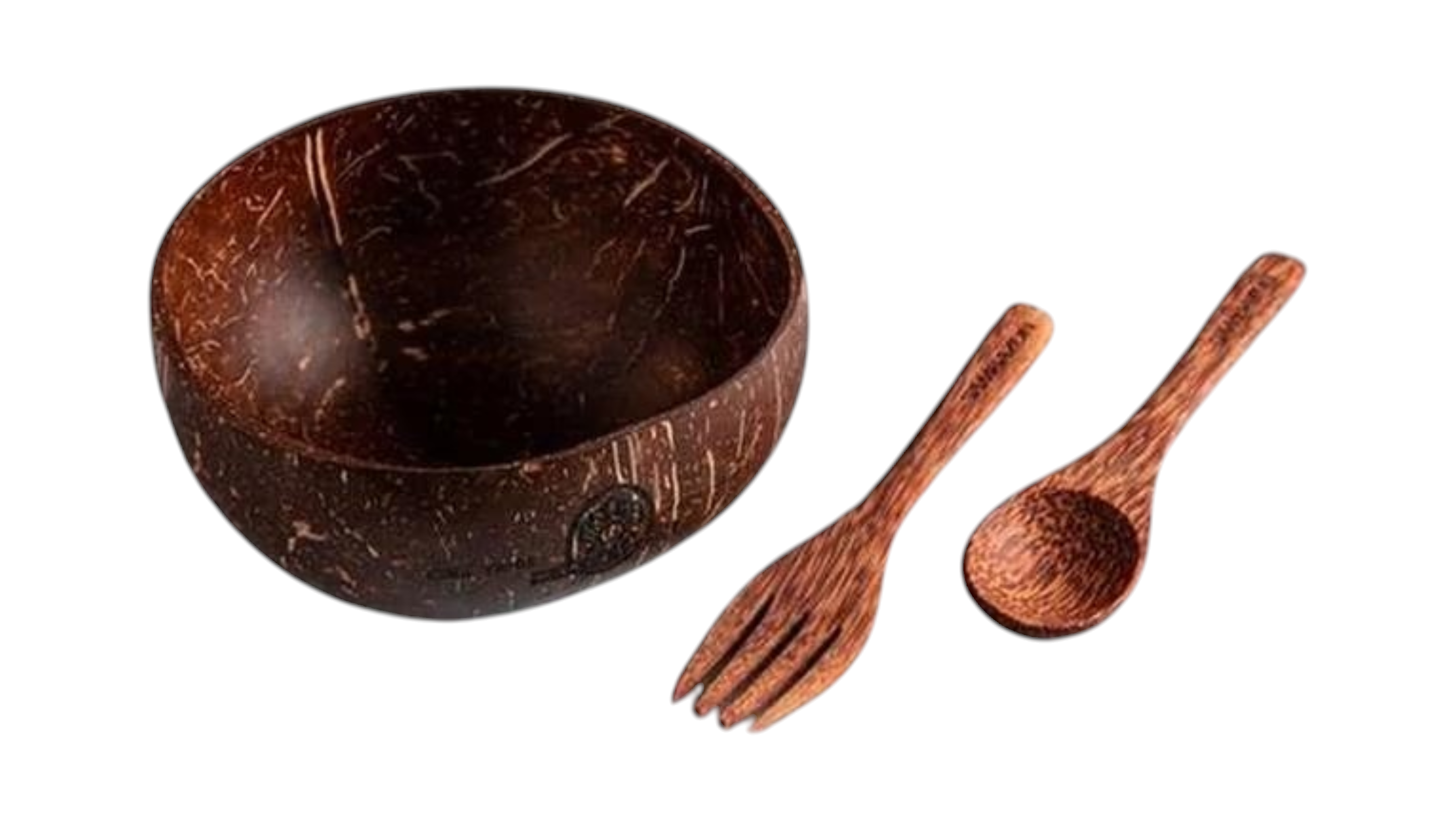 סט כלי קוקוס - קערה כפית ומזלג | סמבהזון