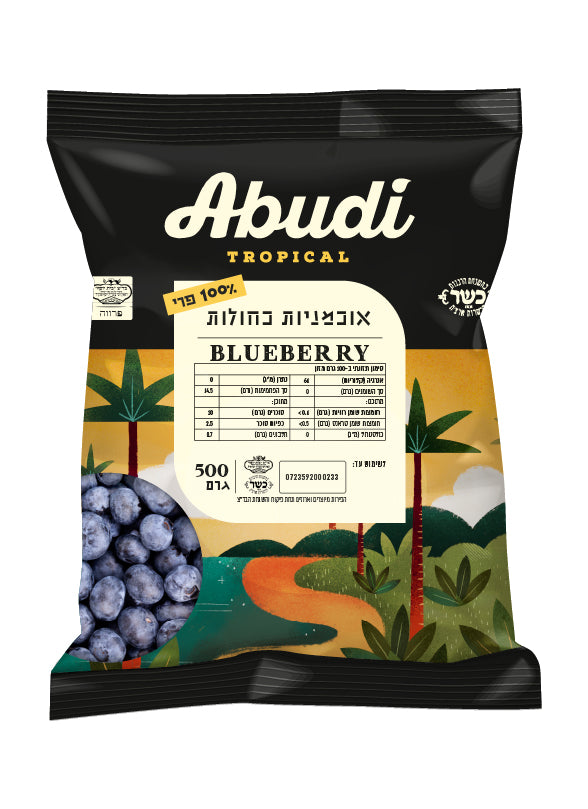 אוכמניות כחולות קפוא 500 גרם